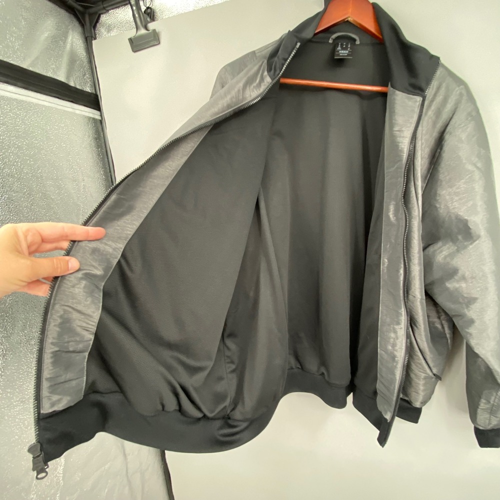 Adidas Jacketā Men's 2XL Gray Bomber Track Harden Traveler Basketball IB9432 - Picture 16 of 16